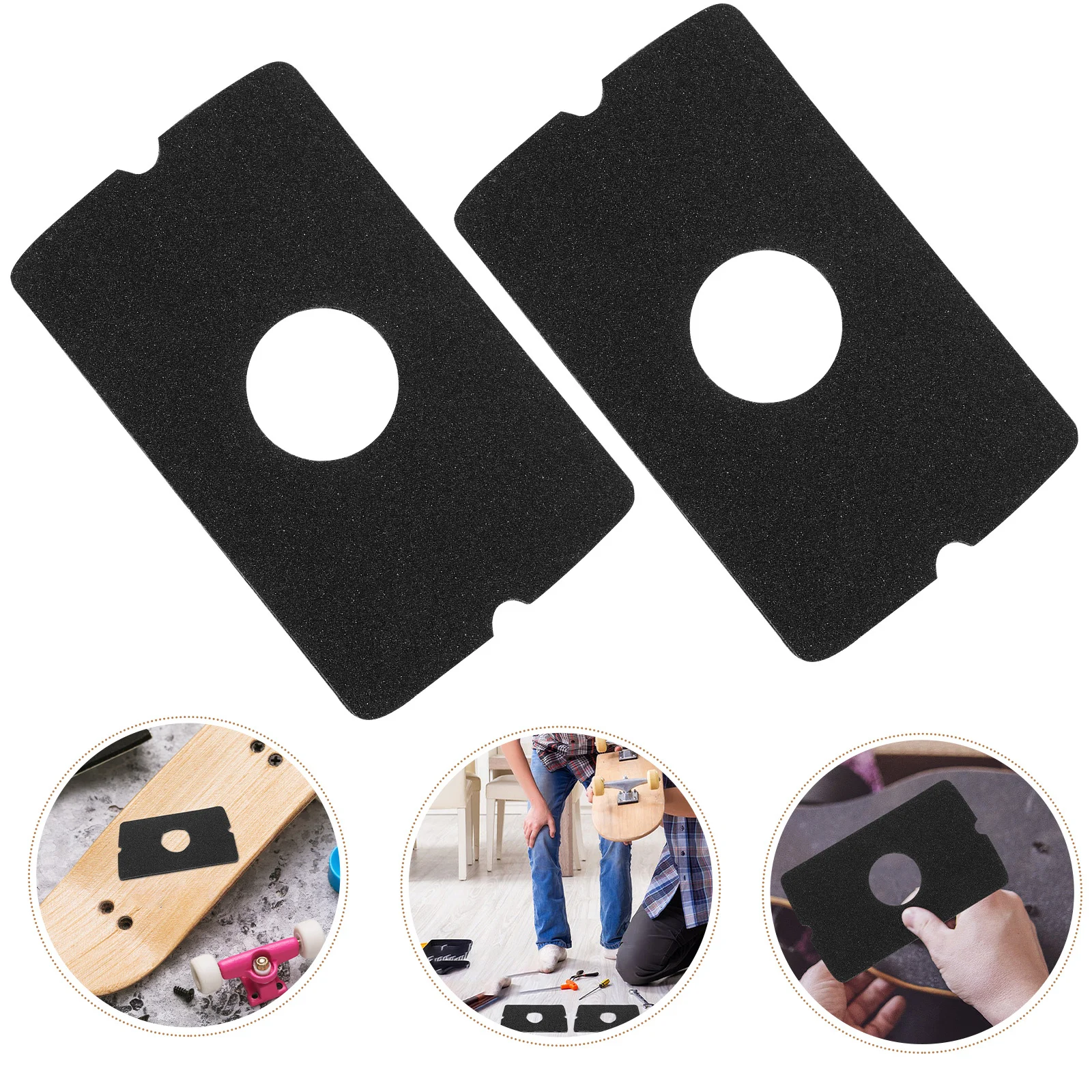 1 زوج الانجراف مجلس الصنفرة سبليت تصميم مادة الكربورندوم سهلة التركيب المضادة للانزلاق سطح لوح التزلج الانجراف الطويل #1