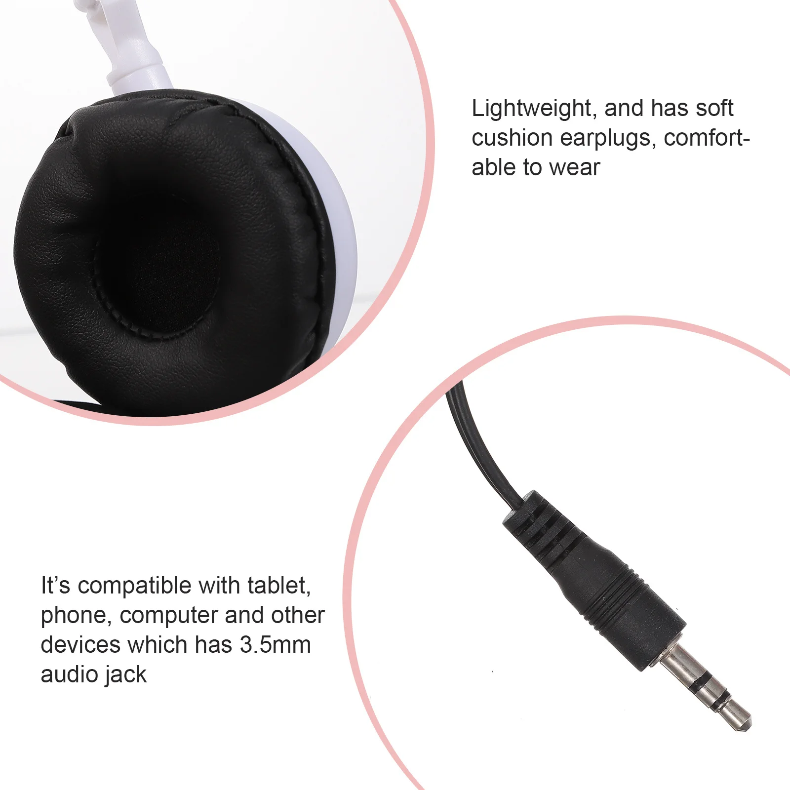 

Foldable Headphone Kids Headset 3.5Mm Audio Jack Stereo Sound Lightweight Comfortable School Learning Gaming Green