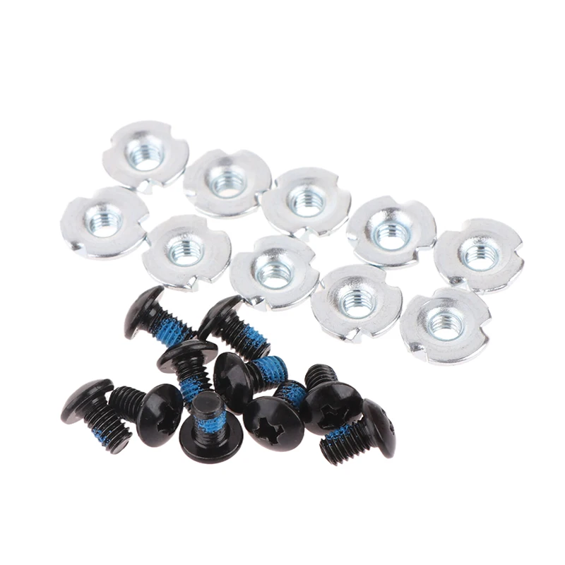 10Pairs Skate Shoes Screws Inline Roller Skate Replacement Repair Mounting Screws Nut Bolt Part Roller Skate Shoes Fittings