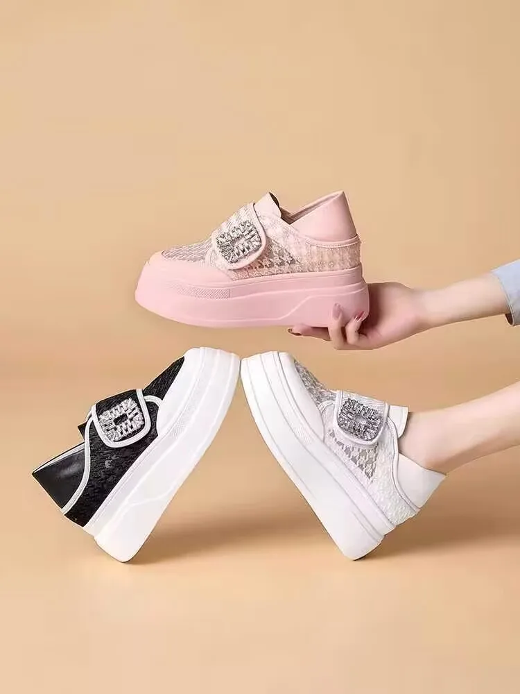 

Trend Mesh Breathable Women Casual Sneakers Vulcanized Shoes Ladies Platform Sneakers Female Shoes Zapatos De Mujer Zapatillas