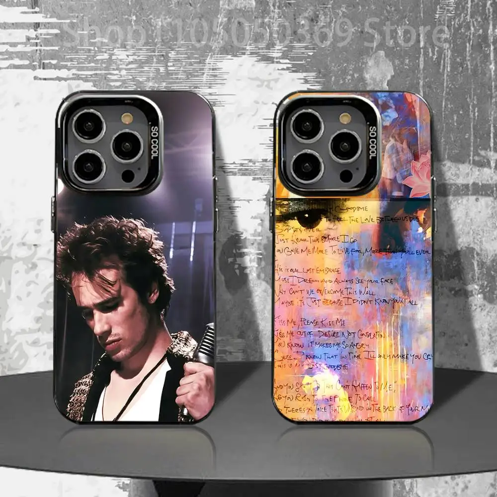 

J-Jeff B-Buckley Phone Case For iPhone 16,15,14,13,12,11,Pro,XS,Max,Plus,Mini,SE4,E Black Matte Shockproof Cover
