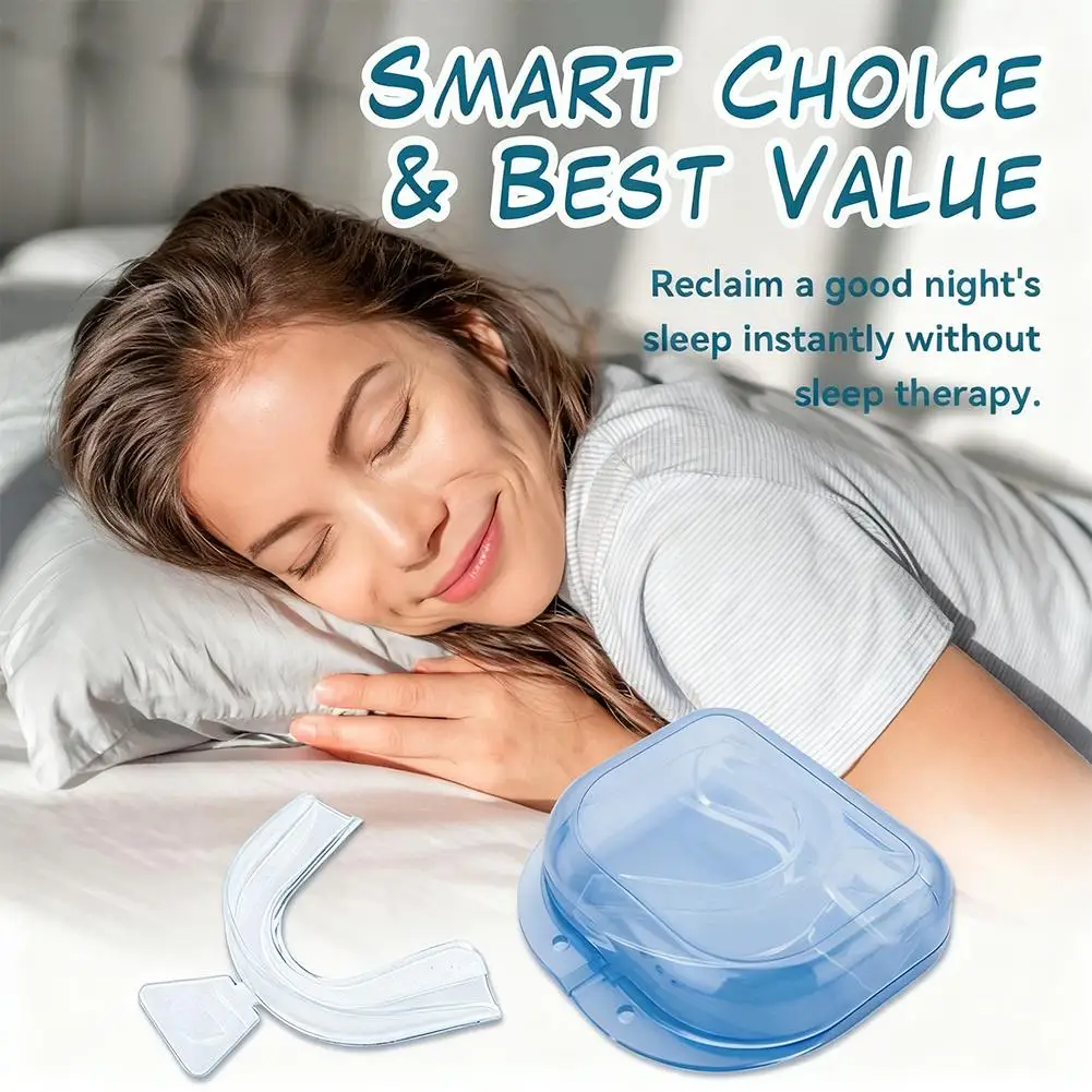 NEW Anti Snoring Teeth Bruxism Sleeping Aid Apnea Devices Anti-Snoring Device Mouth Guard Adjustable Snore Orthodontic Nigh Z9F1