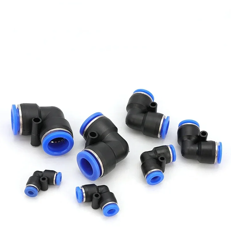 Pneumatic Air Water Pipes and Pipe Connectors, Direct Thrust Plastic Hose, Quick Couplings, PV4, PV6, PV8, PV10-PV16, 10Pcs