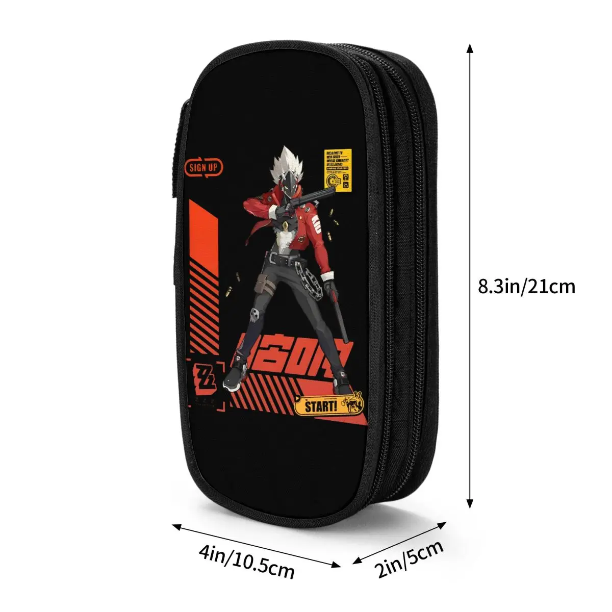 Agent Billy Kid Zenless Zone Zero Pencil Case Pencil Pouch Pen Holder for Student Big Capacity Bag Students Zipper Stationery