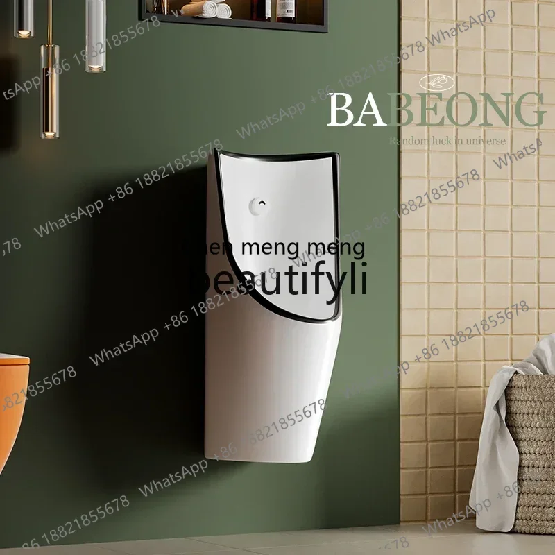 ss 25Black edge wall-mounted type, villa personality multi-colored edge urinal hotel men's bathroom wall-mounted type