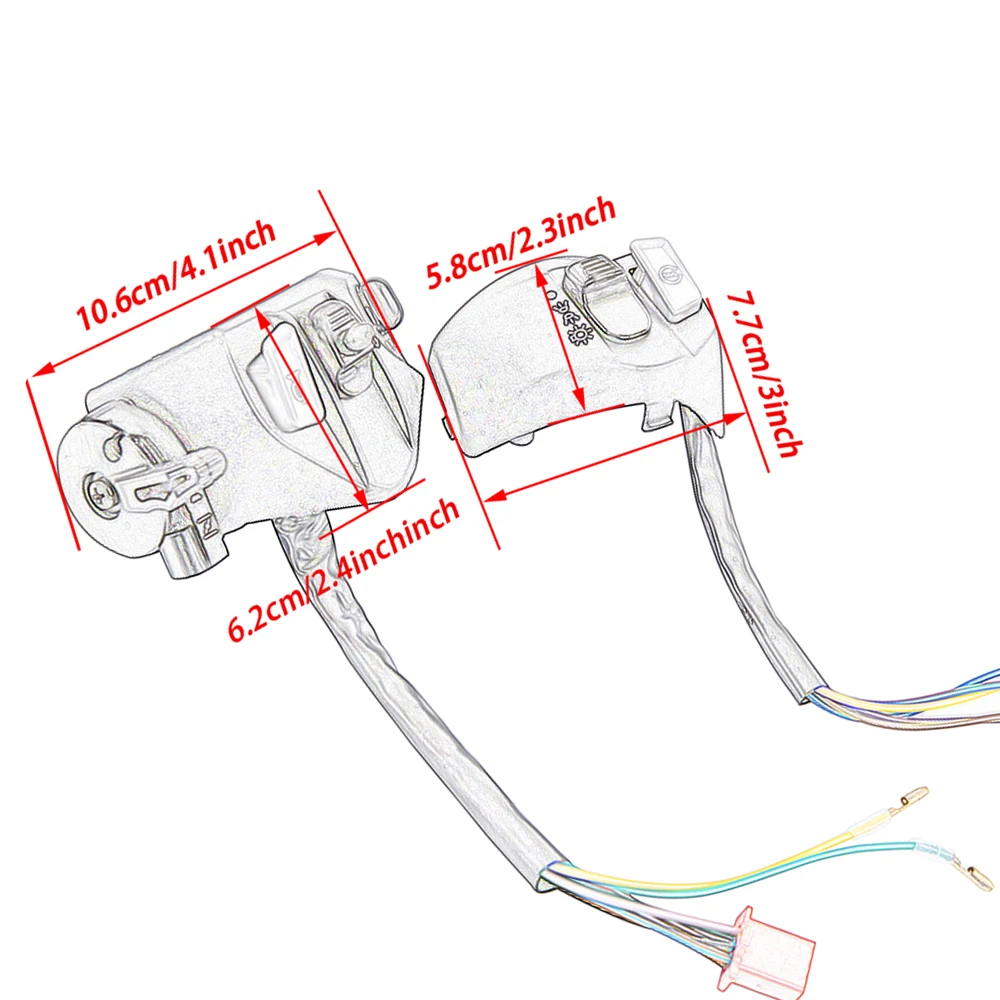 Motorcycle Switches Motorbike Horn Button Turn Signal Start Handlebar Controller Switch For Yamaha NVX 155 125 AEROX 155