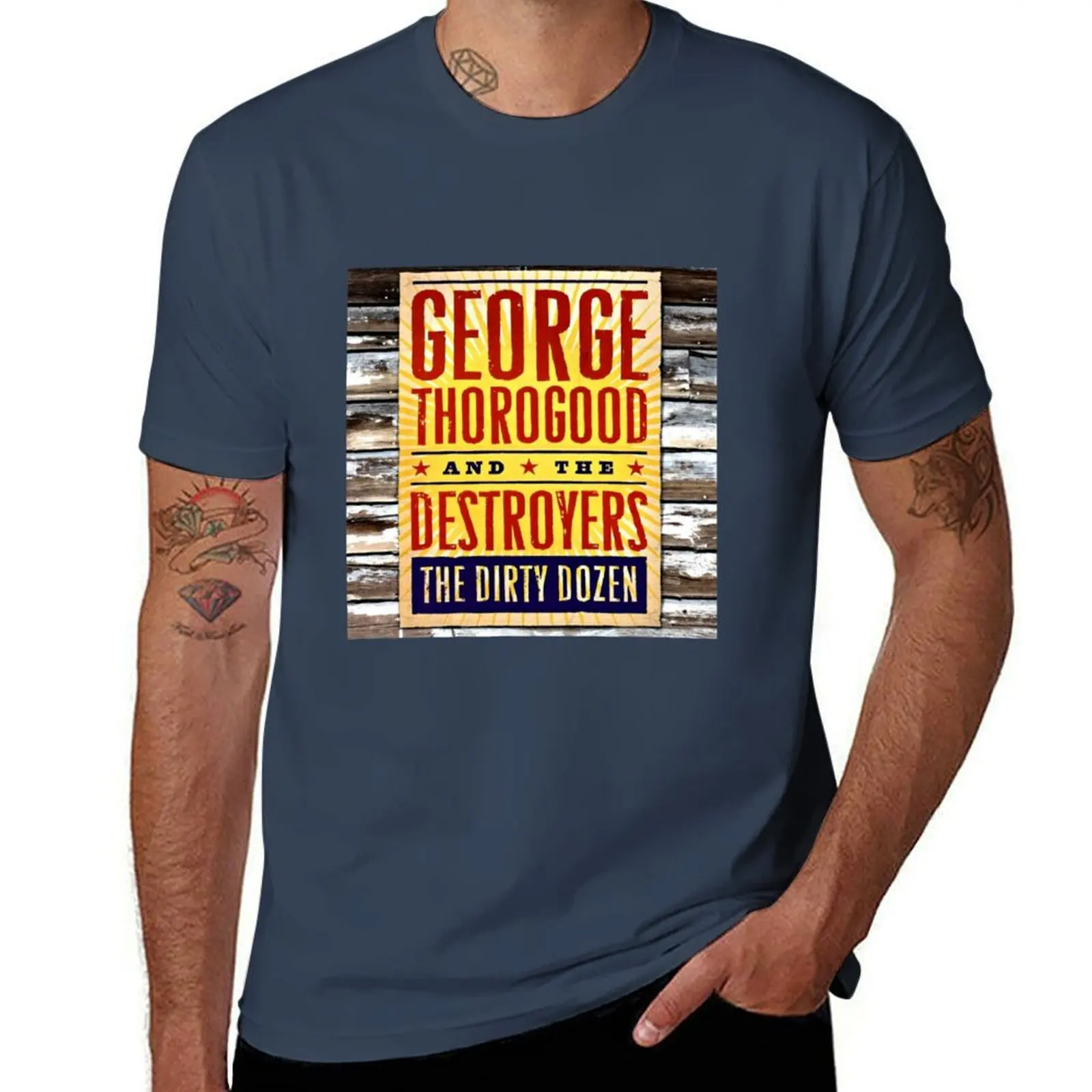 

George Thorogood the dirty dozen T-Shirt Sport Basic Moisture Wicking Tee