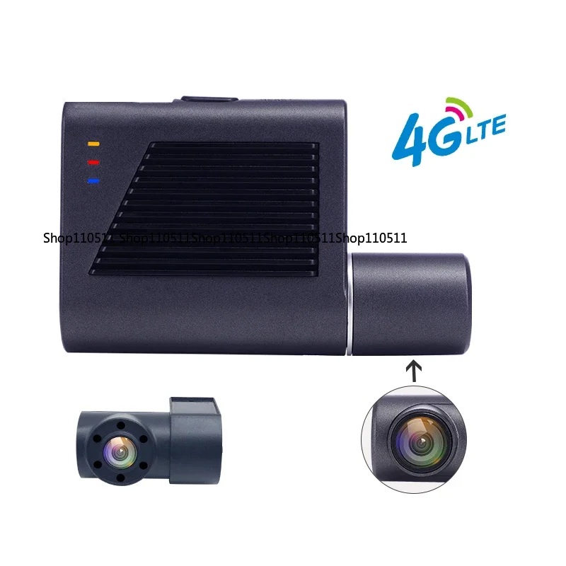 Dual lens 4g mini dashboard cam surveillance camera with sim card suitable for CMSV6 platform DMS optional - view 2