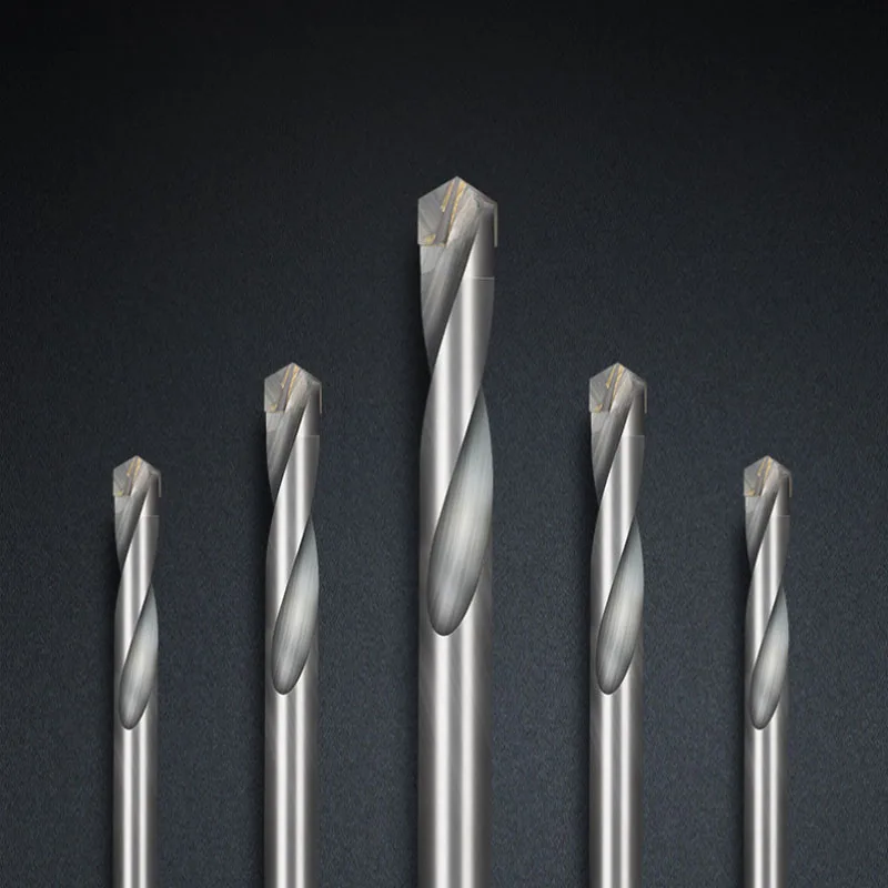 1PC Carbide Alloy Drill 3-16mm Tungsten Steel Hard Stainless Twist Bit Straight Handle Solid Drill For CNC Lathe Machine