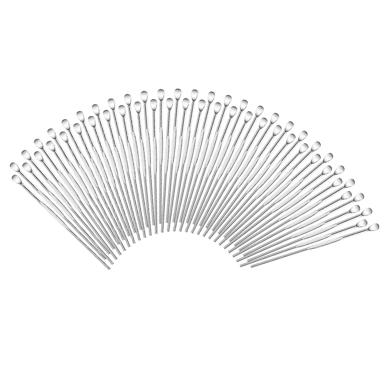 100 pezzi strumento per intagliare la cera bastoncini di cera Kit di strumenti per scultura di cera concentrata cucchiaio per scolpire Set di strumenti per la rimozione del cerume