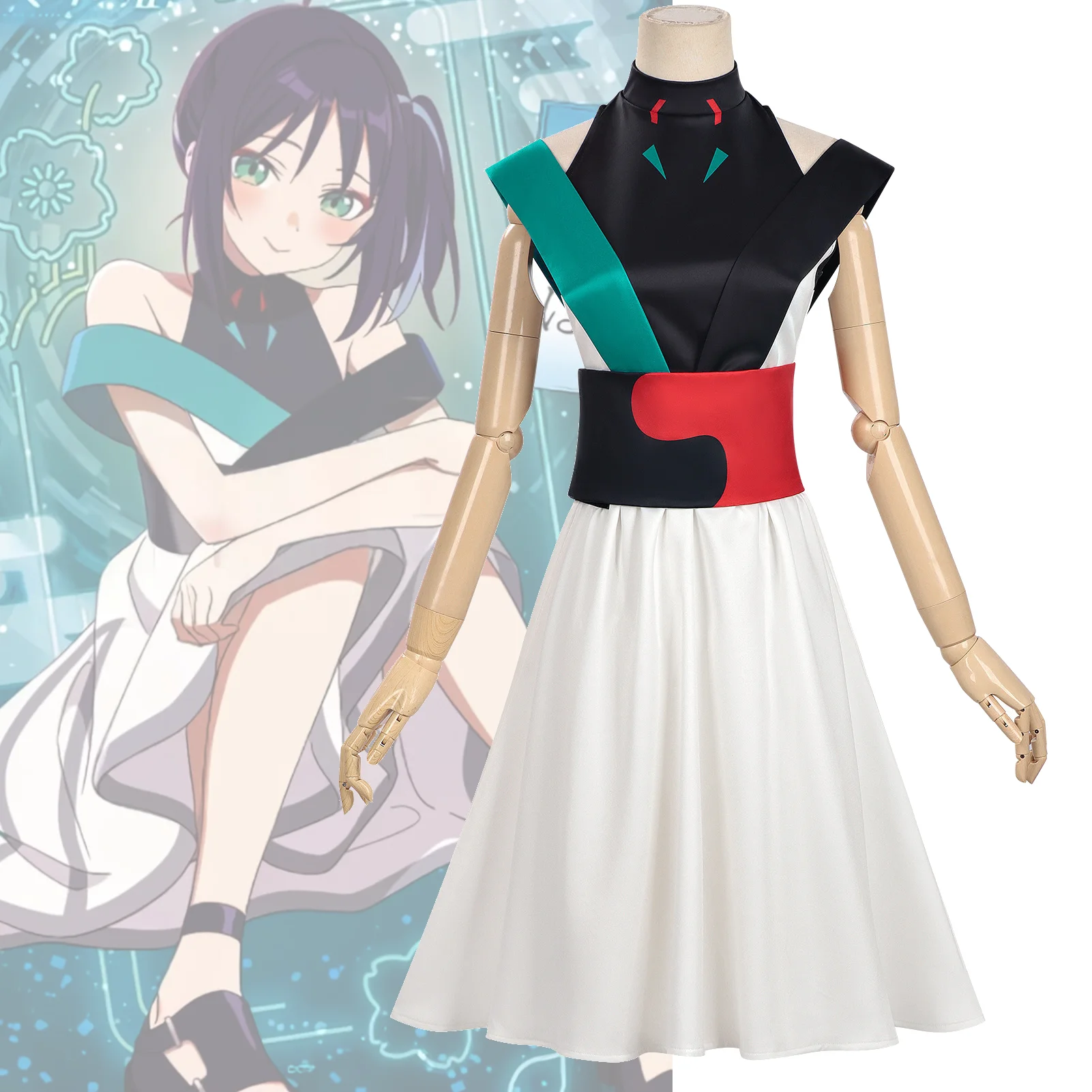 

Cosmic Princess Kaguya Cosplay Costume Iroha Sakayori Yachiyo Runami Dress Tsukuyomi Virtual Idol Stage Outfit Women's Role Play