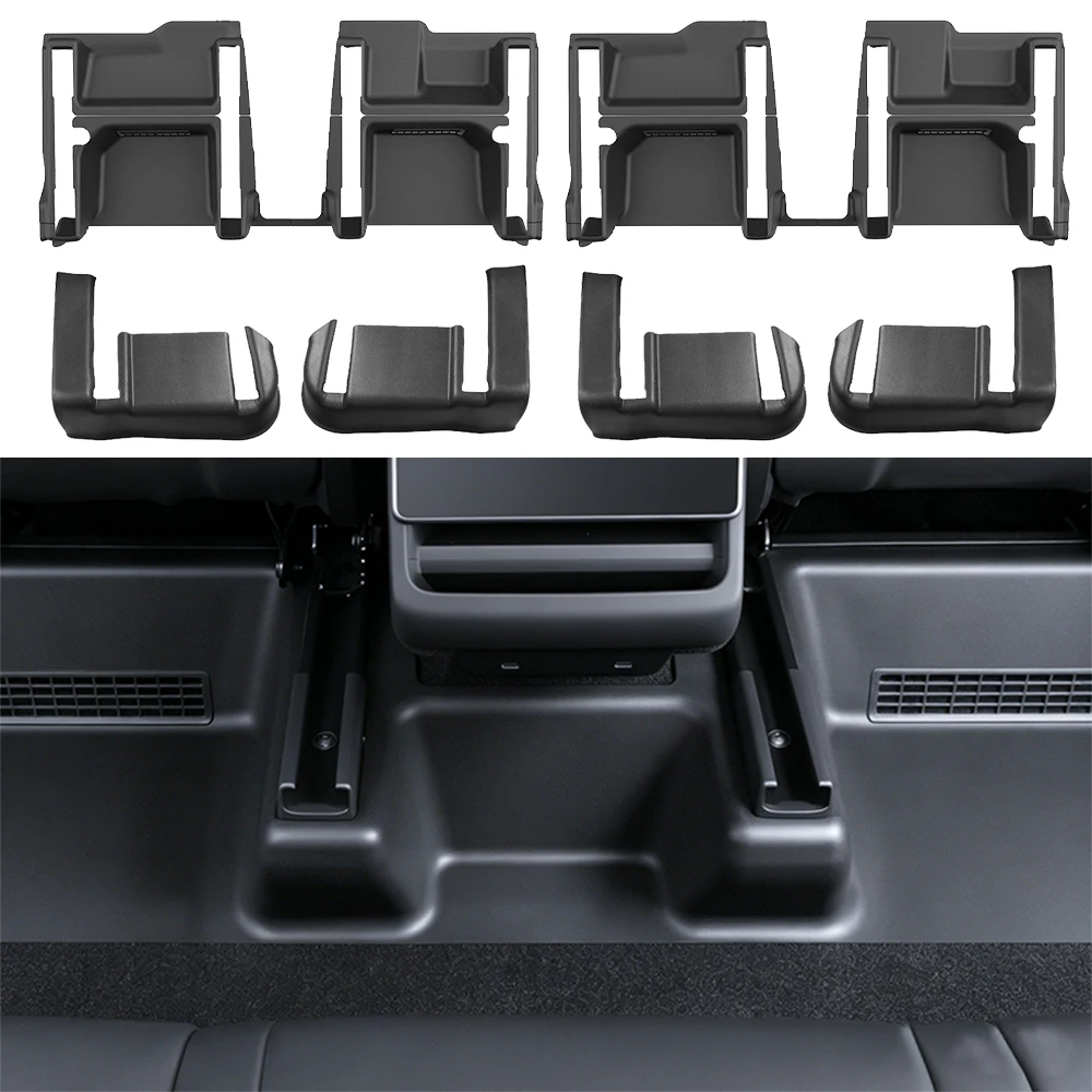 For Tesla Model Y Juniper Model YL Car Under Seat Corner Guard Pad Seat Slide Rails Protector Cover Anti-Kick Covers Accessory