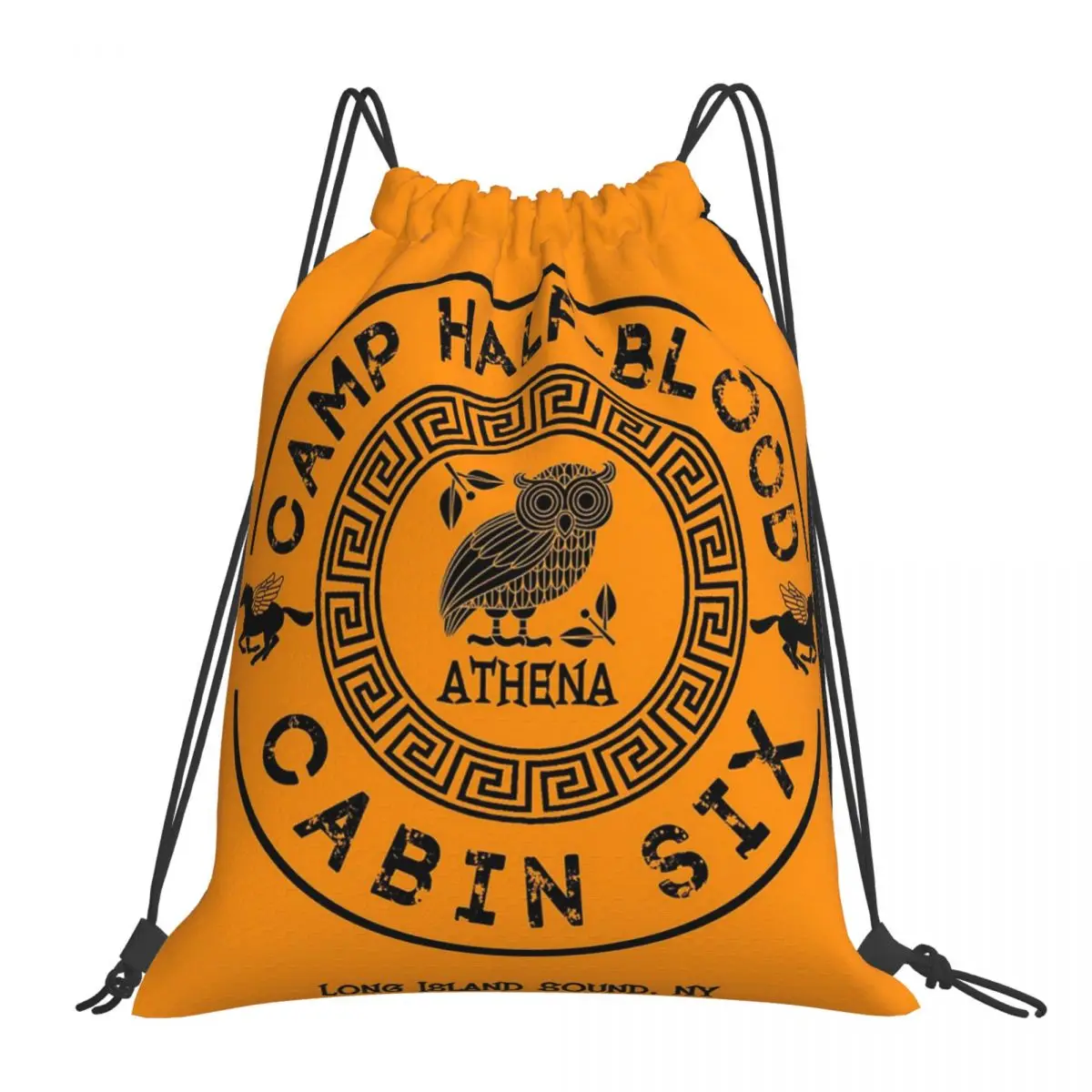 Cabin Six - Athena - Percy Jackson - Camp Half-Blood Backpacks Drawstring Bags Drawstring Bundle Pocket Sports Bag Book Bags