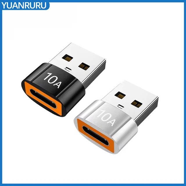 Adapter USB 3.0 na typ C 10A OTG TypeC żeński na USB męski konwerter szybkiego ładowania i przesyłania danych dla Macbook Xiaomi Samsung