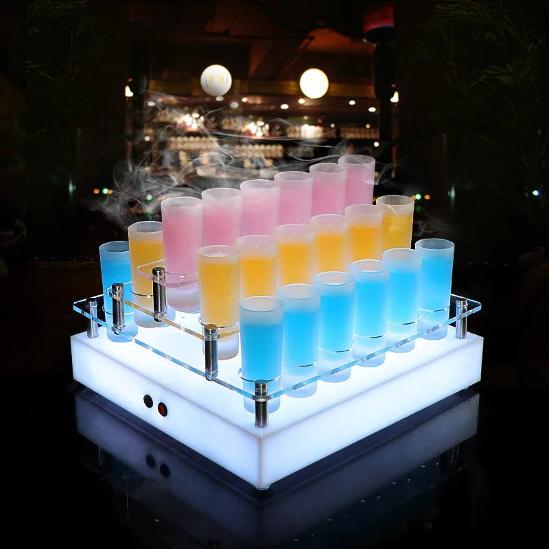

Luminous Rainbow Fighting Cocktail Cup Holder, Frosted Wild Cup Cocktail Holder, Pub Wine Set