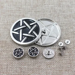 Stars Buttons Craft Purses Leather DIY Decorative Accessories Conchos Snaps Metal Stud Screw Back Rivet