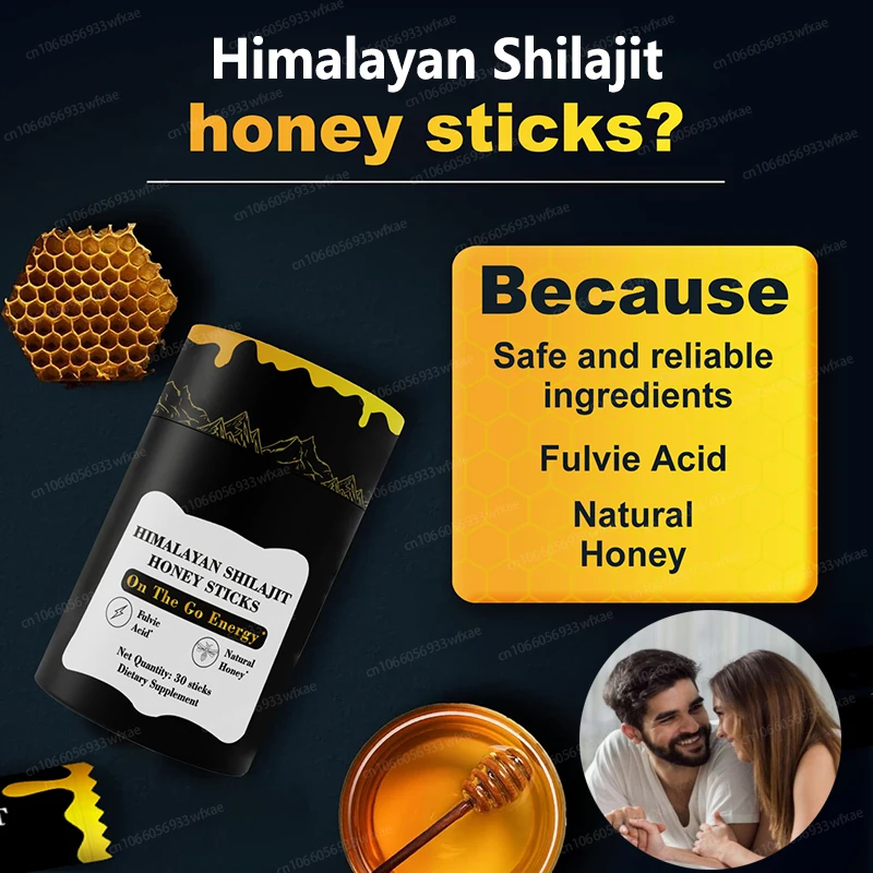 

Гималайские палочки шиладжит с органическим медом, 30 штук, для повышения энергии и поддержки иммунитета, улучшение выносливости, более 85 микроэлементов