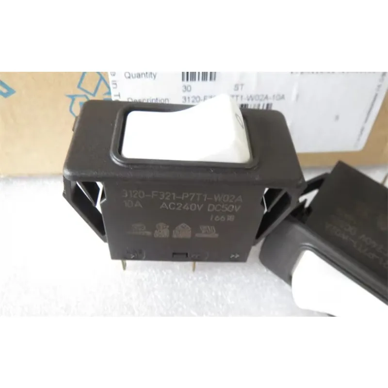 3120-F321-P7T1-W02A Power supply 4-pin boat-type rocker circuit breaker switch 10A