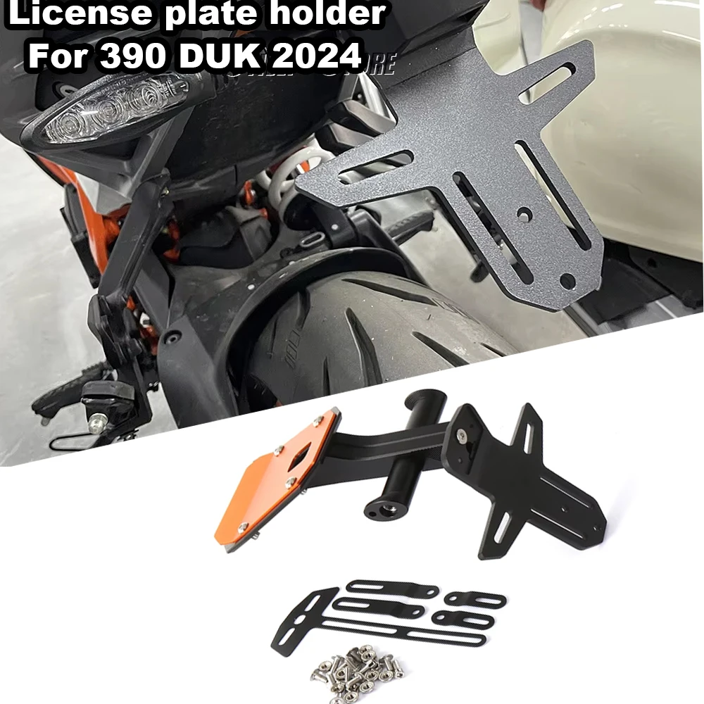 

Motorcycle Rear Short Tail Stock Tidy License Plate Holder Tailstock Bracket Kit For 390 DUKE 390 Duk 2024