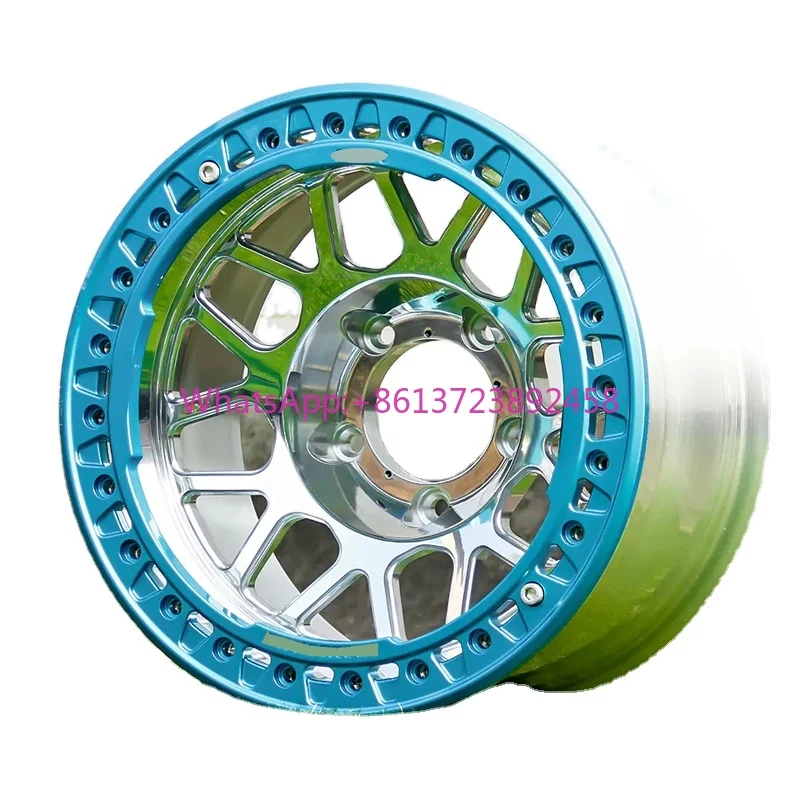 

Rim 16 17 18 19 20 21 22Inch Car Alloy Wheel Blue Silver Aluminum Suv Pick-Up Off-Road Car Wheel Rim for Bronco Ram Pickup Titan