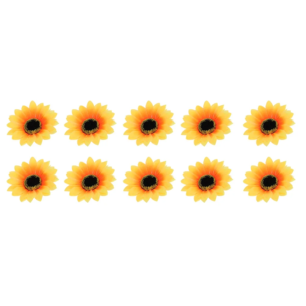 

10Pcs Sunflower Hairpin Accessories Cute Yellow Flower Hair Clips for Girls Daily Party Ceremony Use Alloy Hair Styling Clamp