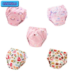 Baby Infant Toddler Waterproof Training Pants Cotton Changing Nappy Cloth Diaper Panties Gifts Reusable Washable 6 Layers Crotch