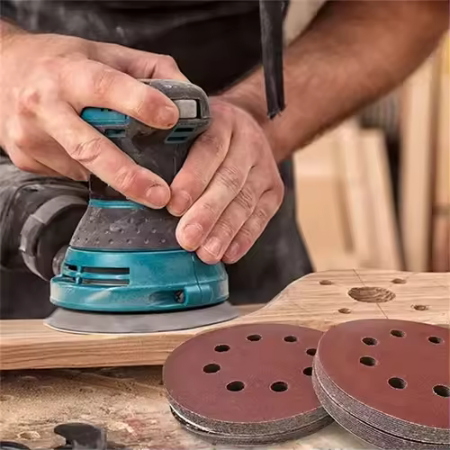 8Hole 125mm Sandpaper Woodworking Metal Grinding Disc Abrasive Polishing Tool 40/1000/2000 Grit Sanding Discs Dremel Accessories - Image 2