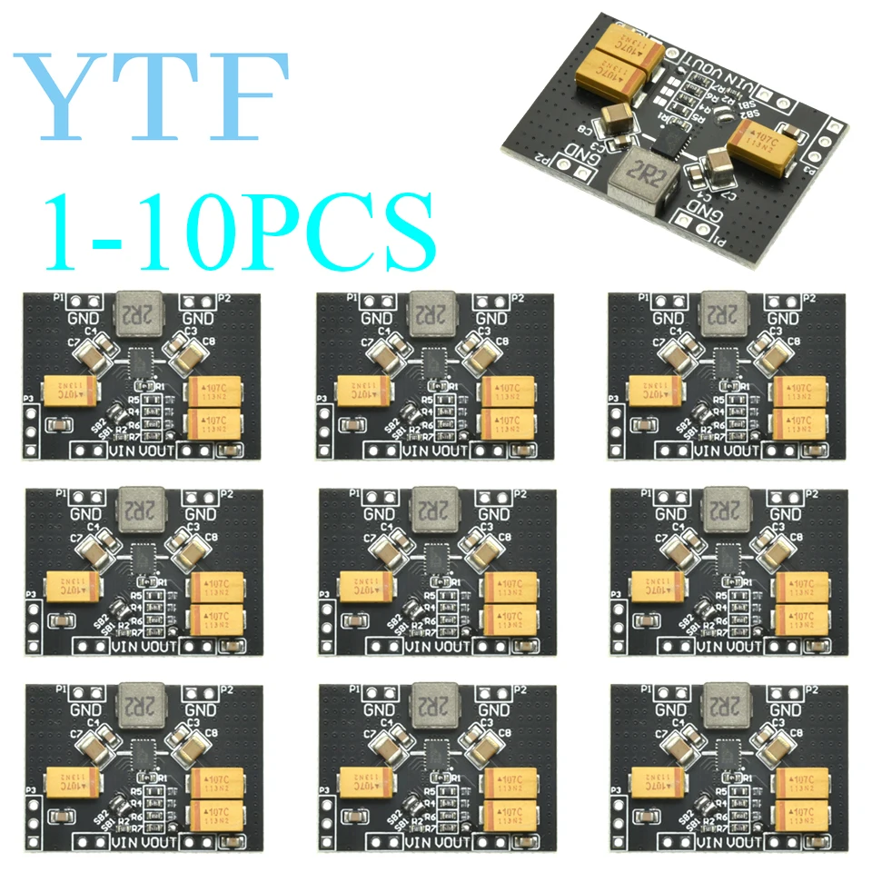 

1-10PCS TPS63020 Buck-Boost Power Module, 2.7-4.2V to 1.8-5.5V 2A Adjustable Converter for Li-ion Battery