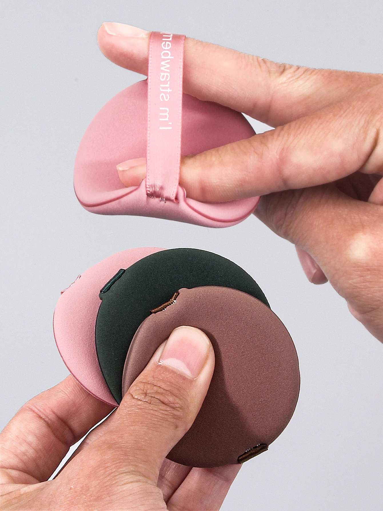 3pcs Soft Touch Air Cushion Powder Puff Dry and wet non-sticking powder makeup Sponge Powder Puff portable easy makeup tool