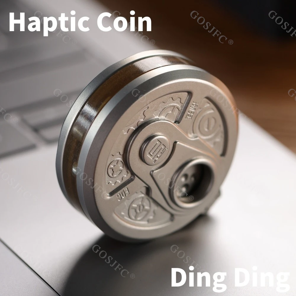 

Haptic Coin из нержавеющей стали PEI Fidget Toys для взрослых, игрушки для беспокойства, портативные аксессуары для офисного стола