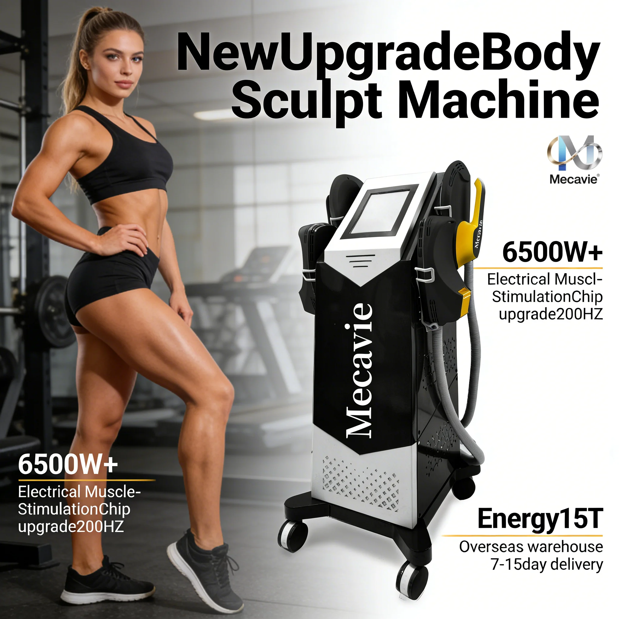 

Professional RF EMSnova Body Sculpting Machine Electric EMS Fat Burning Slimming Muscle Stimulator 15 Tes 6500W 5 Handle Neo