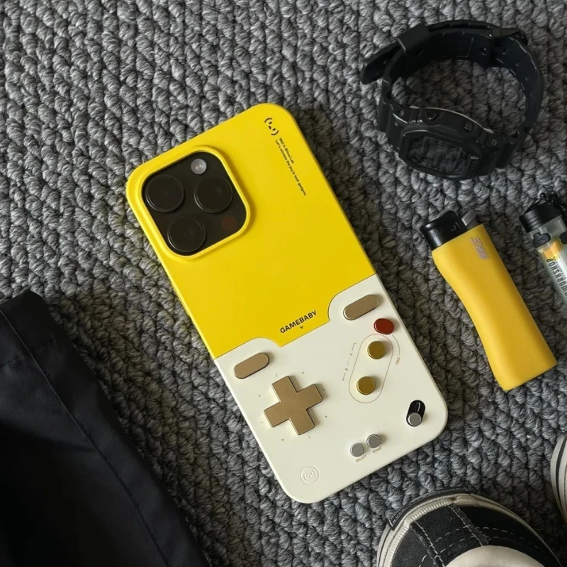 

Bitmolab GAMEBABY Phone Case Anti-drop Case for IPhone 16/15 Pro Max Support GB GBC NES Key Layout Custom Gamepads Phone Case