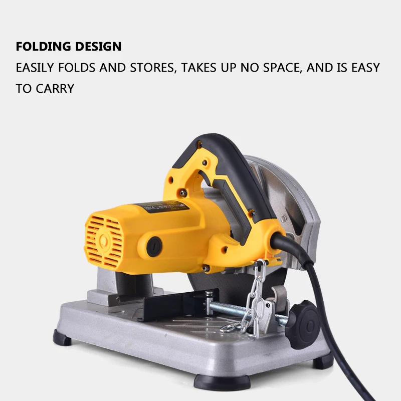 Multifunctional electric tool cutting machine household small desktop aluminum steel wood export profile cutting machine