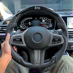 Car Steering Wheel Carbon Fiber For BMW G30 G20 G01 G02 G05 G06 G07 M4 M5 F90 M8 X3M X4M X5M X6M F40 F44 F97 F98 F95 F96 G11 G12