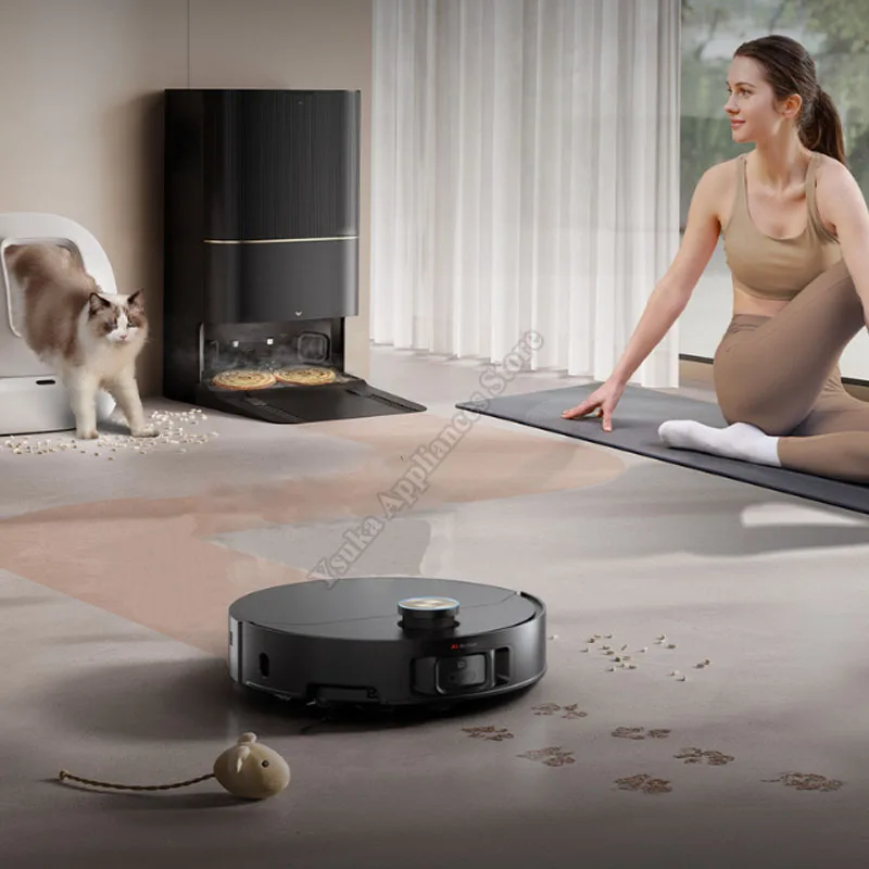 モップロボット プレミアムモデル 統合清掃機能 吸引・洗浄・こすり洗い機能 自動洗浄 床掃除機