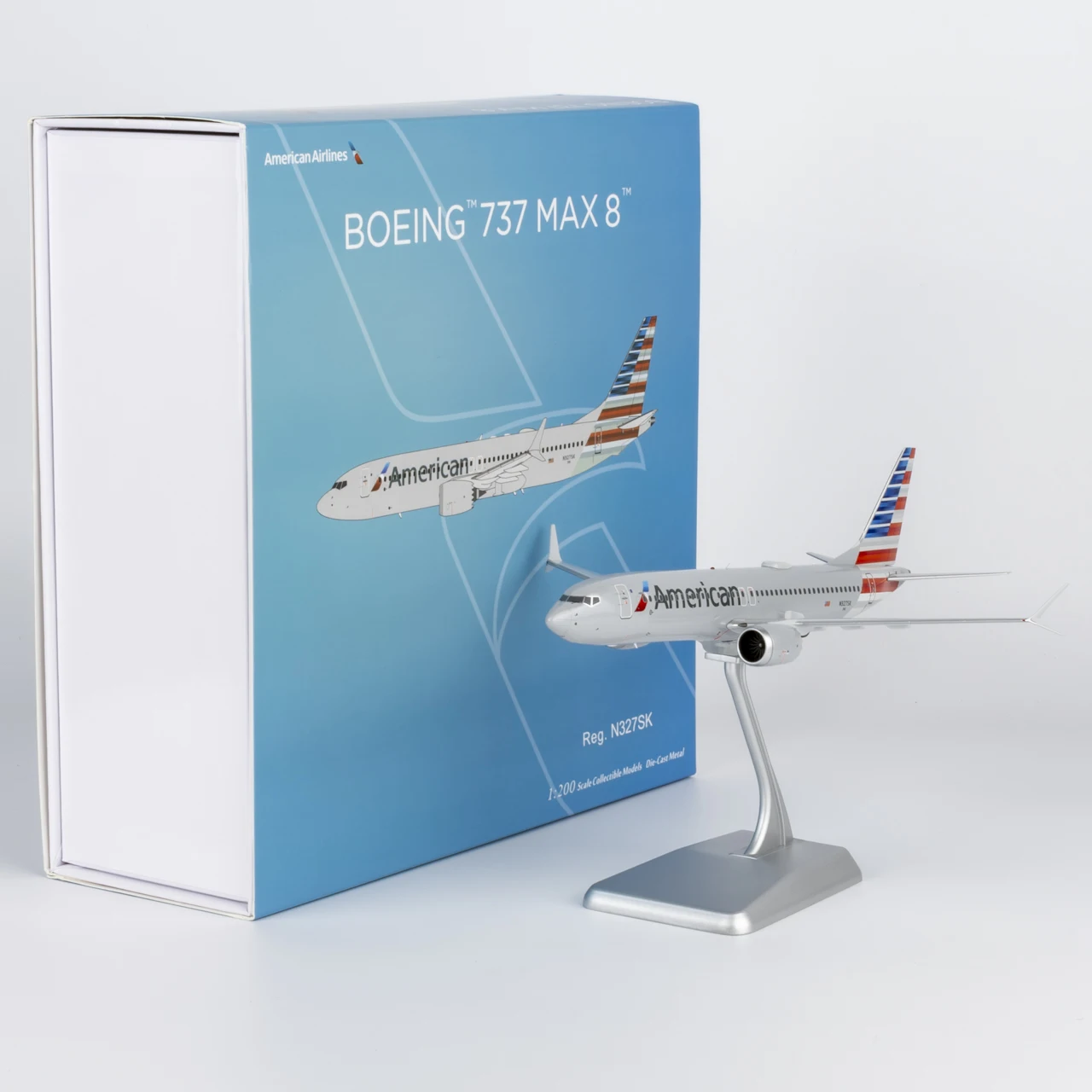 

92018 Alloy Collectible Plane Gift NG Model 1:200 American Airlines Boeing B737 MAX 8 Diecast Aircraft Jet Model N327SK