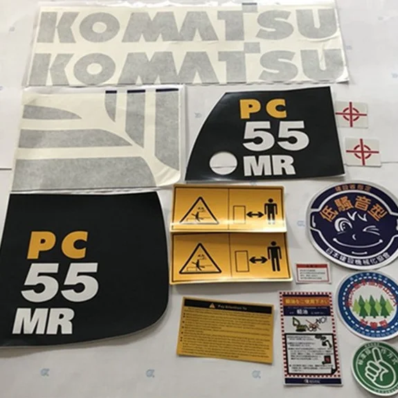 For Komatsu Whole Machine Body Sticker Pc20 Pc30mr Pc35 Pc40mr Pc45mr Pc50mr Pc55mr Excavator Stickers