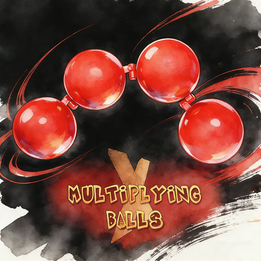 

X-Multiplying Balls Magic Tricks Stage Classic Increasing Effect One Red Ball to Four Balls Illusions Gimmicks Mentalism Props