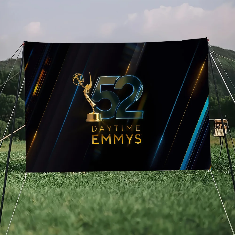 52 جائزة إيمي النهار 2025 علم للتخييم في الهواء الطلق بار نزهة ديكور منزلي للحفلات راية الحلي