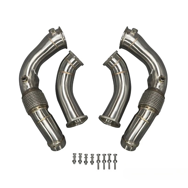 

Brushed Exhaust Catless Exhaust Pipe for BMW X5M X6M F95 F96