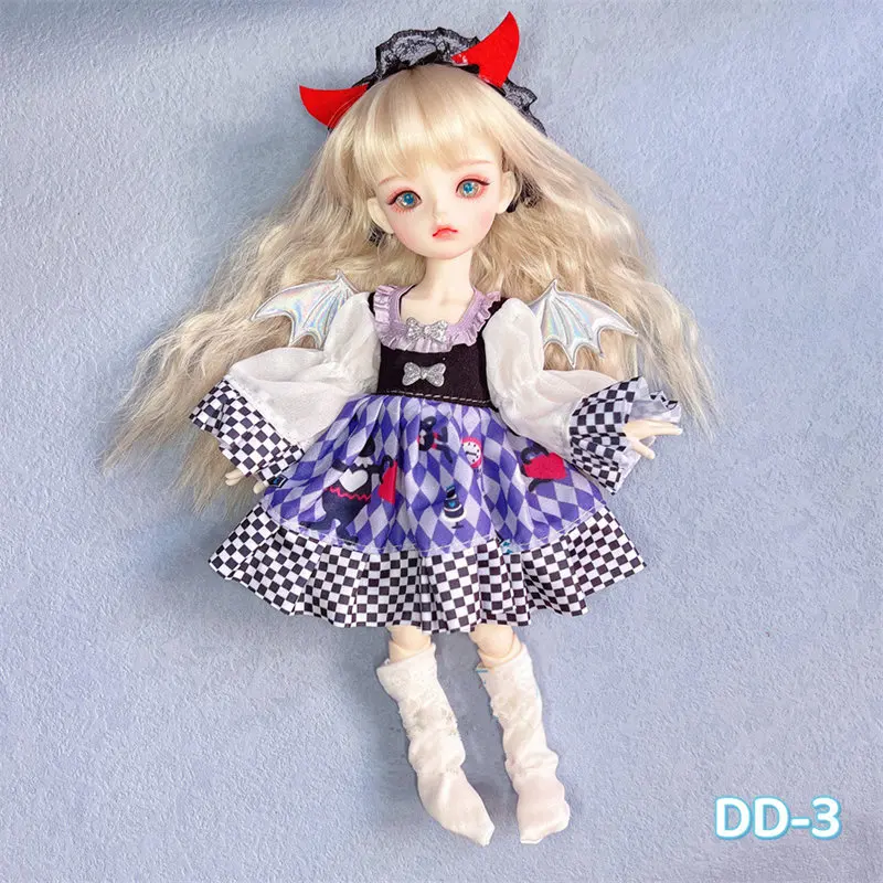 1/6 Bjd Doll Clothes Dress Up Accessories for 28cm Doll Skirt Lolita Style Suit for Girl Diy Toy