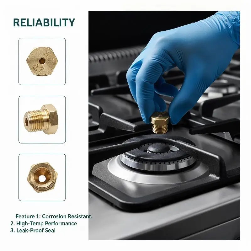Convert Your Gas Stove! 5PCS Burner Gas Hob LPG Conversion Kits Jets, Brass Nozzles Propane Injectors For Stoves