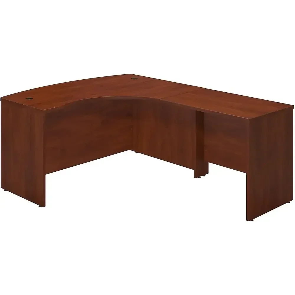 Series C Elite 60W x 43D Right Hand Bow Front Office Desk with 36W Return in Hansen Cherry Finish, Ideal for Large Computer or P