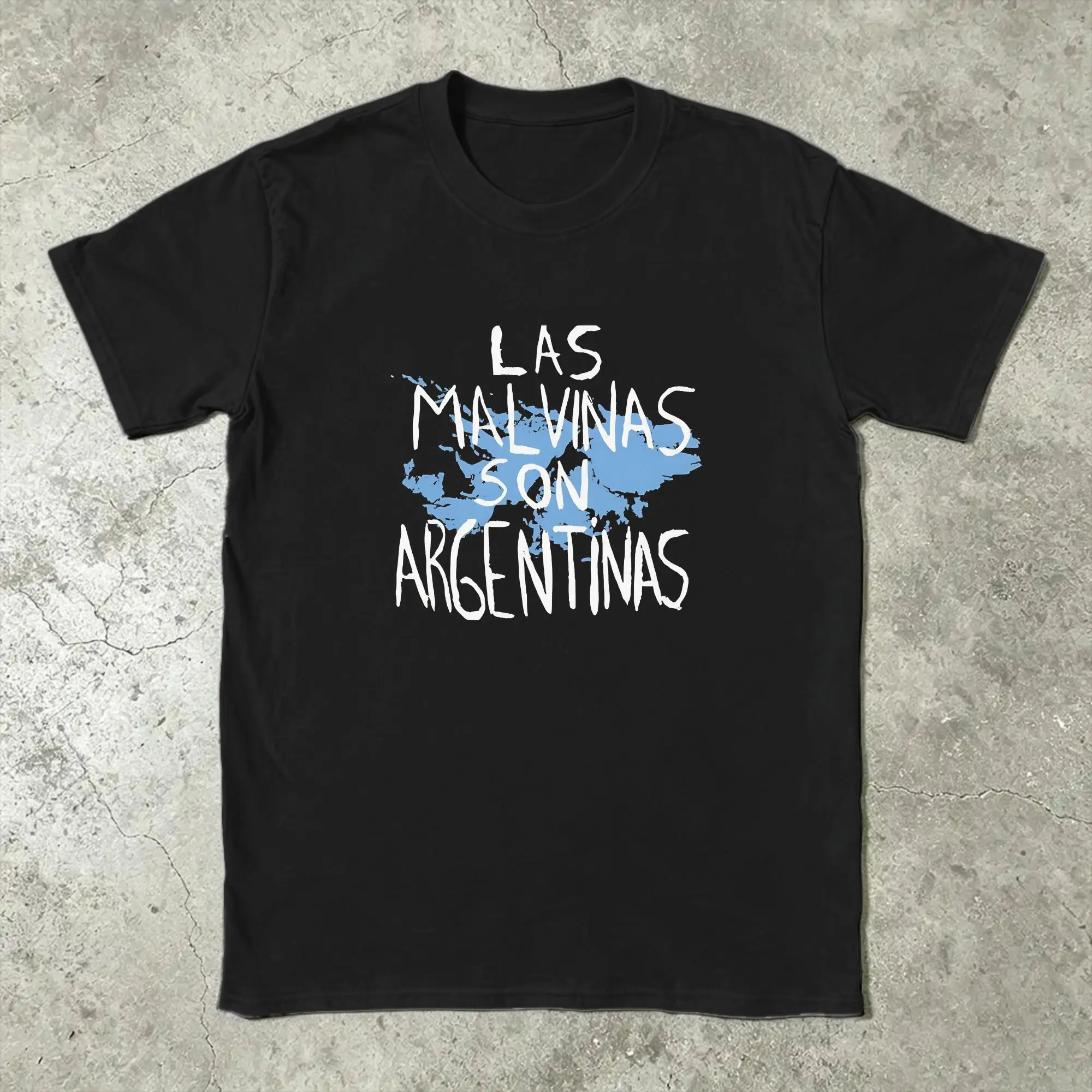 Las Malvinas Son Argentinas Argentinian Latino Immigrants 100% Cotton T-Shirt For Men Summer Streetwear Tees Big Size Cheap Tops