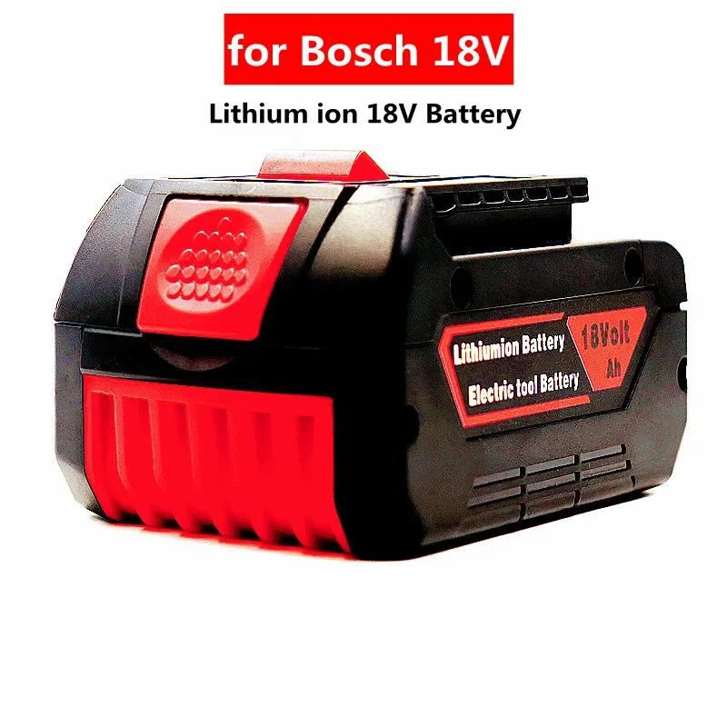 Latest Upgraded 18650 Rechargeable Battey 18V 6.0Ah Lithium ion Battery Replacement for Bosch 18v Battery BAT609 BAT609G BAT618
