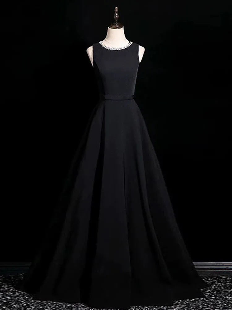 

Ele Bla Evening Gown for Host Birthday Adult Ceremony Music Student Piano Performance Entrance Exam Wedding Dr