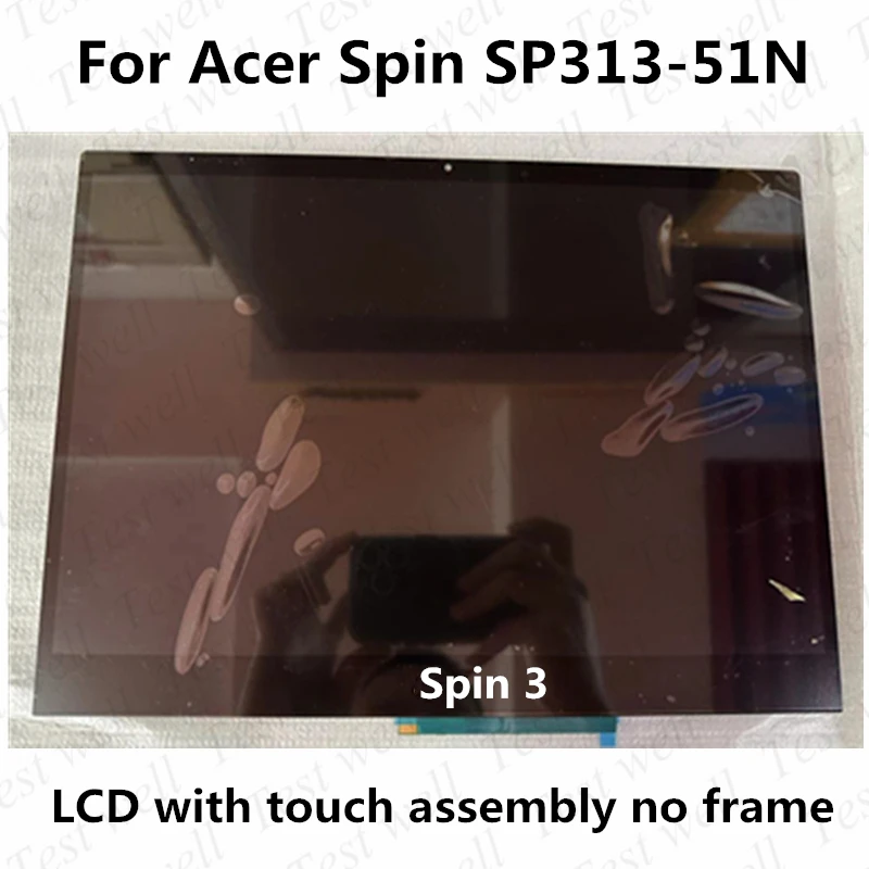 13.3'' B133QAN03.2 B133UAN01.0 IPS LCD Screen Display Touch Laptop Replacement Panel Assembly for Acer Spin 3 SP313-51N