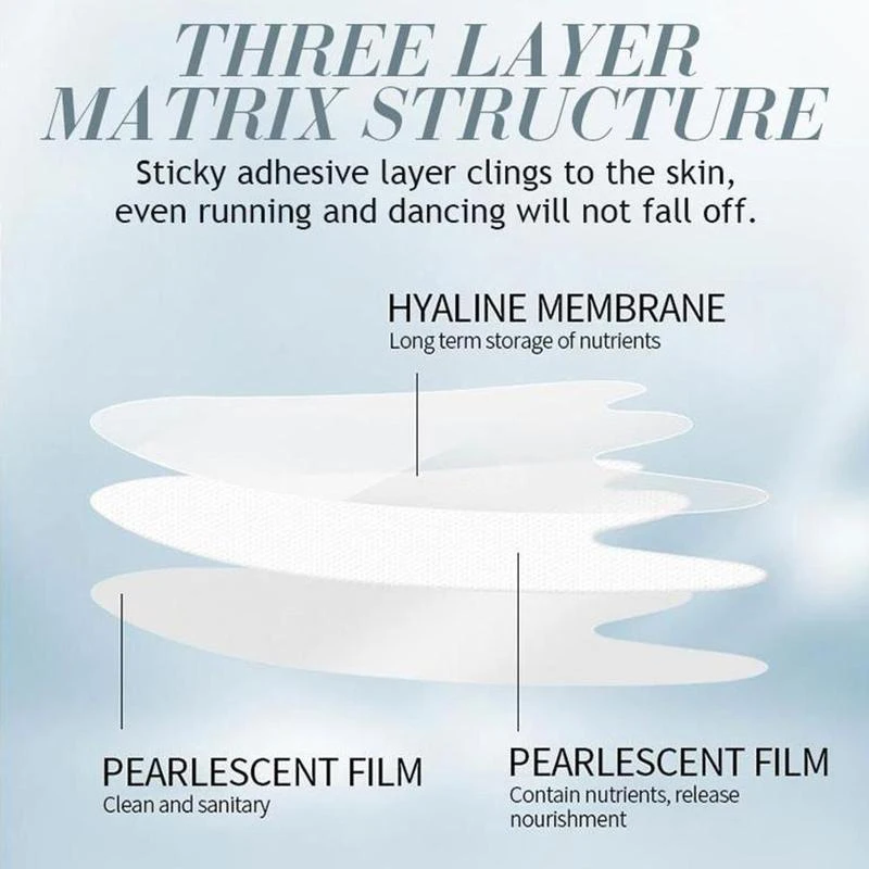 New 5PCS Anti Wrinkle Aging Face Sticker Eye Mask Forehead Neck Anti-wrinkle Patches