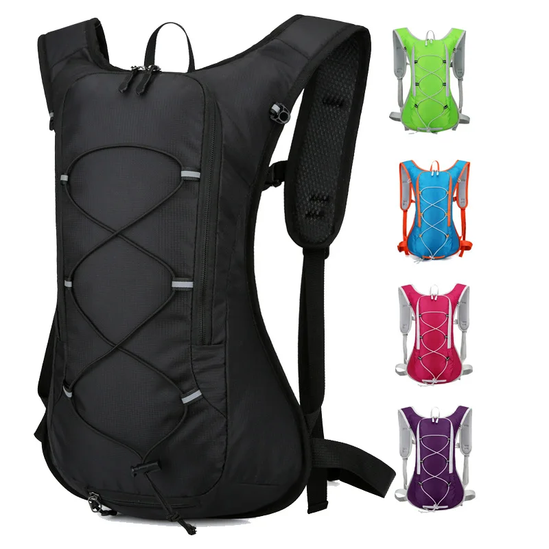 Waterproof Cycling Backpack Multi-Color Large Capacity Bag Hydration Compatible Reflective for Running Hiking Lightweight Bag