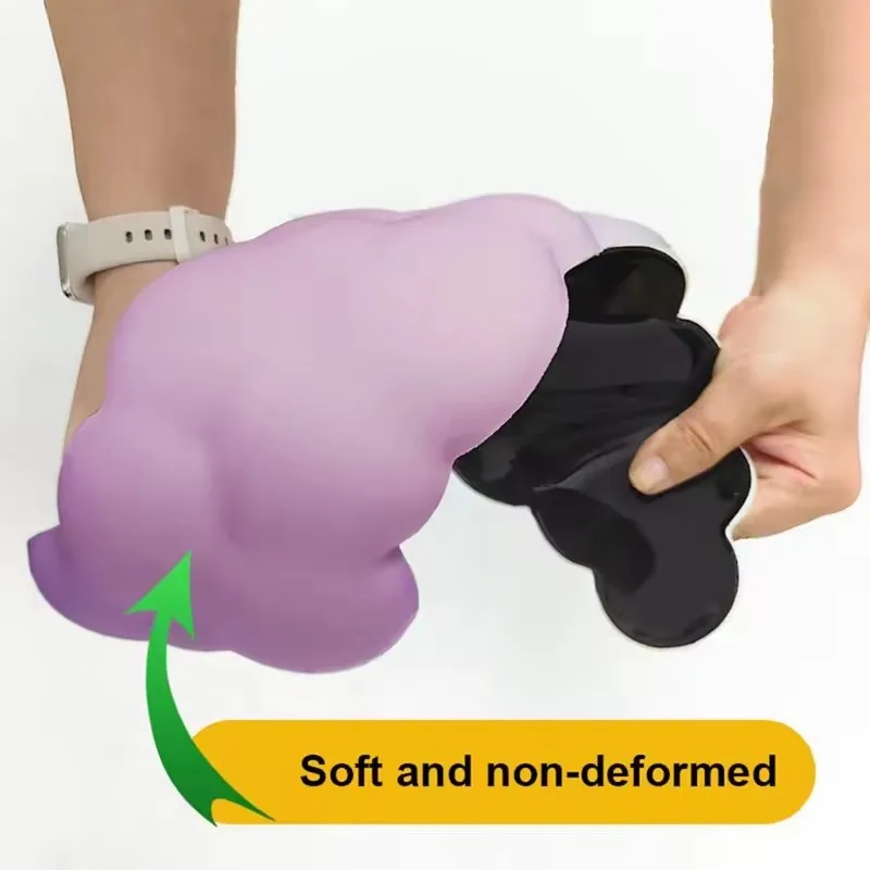 مجموعة وسائد مسند المعصم للوحة المفاتيح مكونة من 3 قطع، لوحة ماوس مريحة على شكل ورقة شجر مع قاعدة PU غير قابلة للانزلاق، مسند معصم من إسفنج الذاكرة لتخفيف الآلام